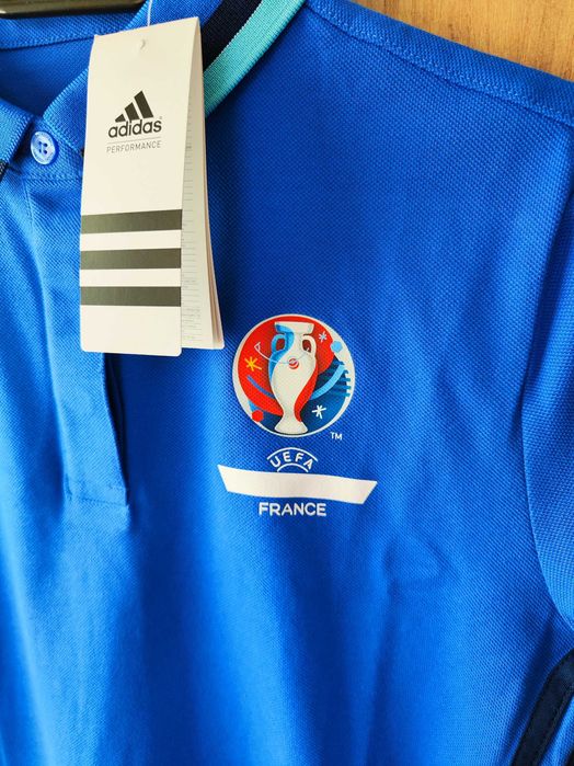 Koszulka polo damska bawełniana France adidas, rozmiar S, nowa z metka