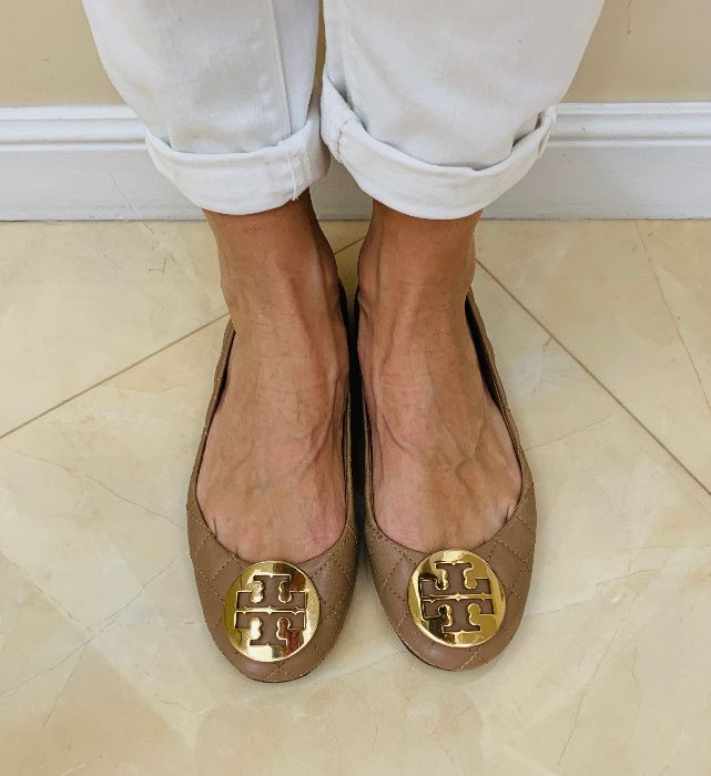 Балетки Tory Burch, оригинал, кожа, туфли стеганые под Chanel