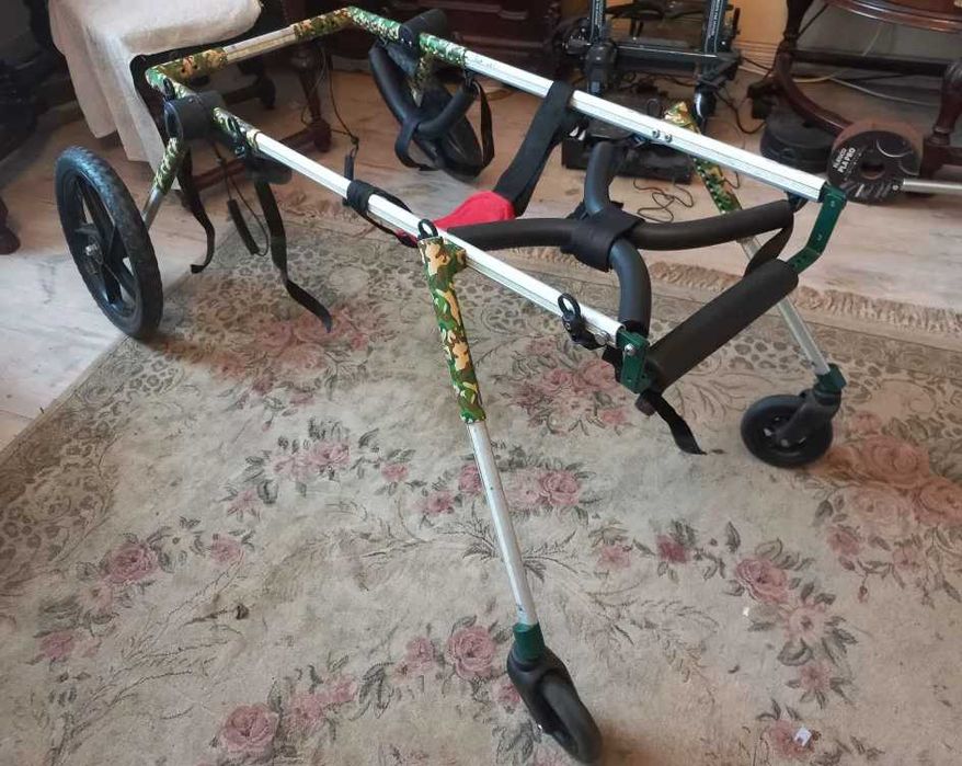 Wózek rehabilitacyjny dla psa, na przednie i tylnie łapy, regulowany