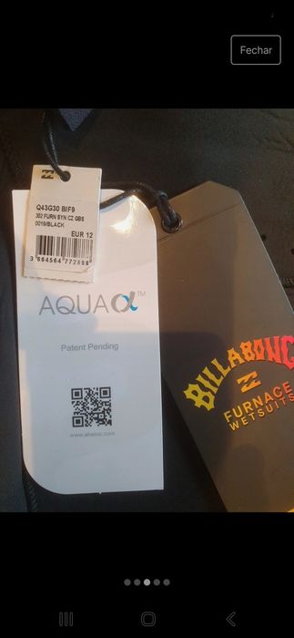 Fato surf senhora 3/2 billabong novo