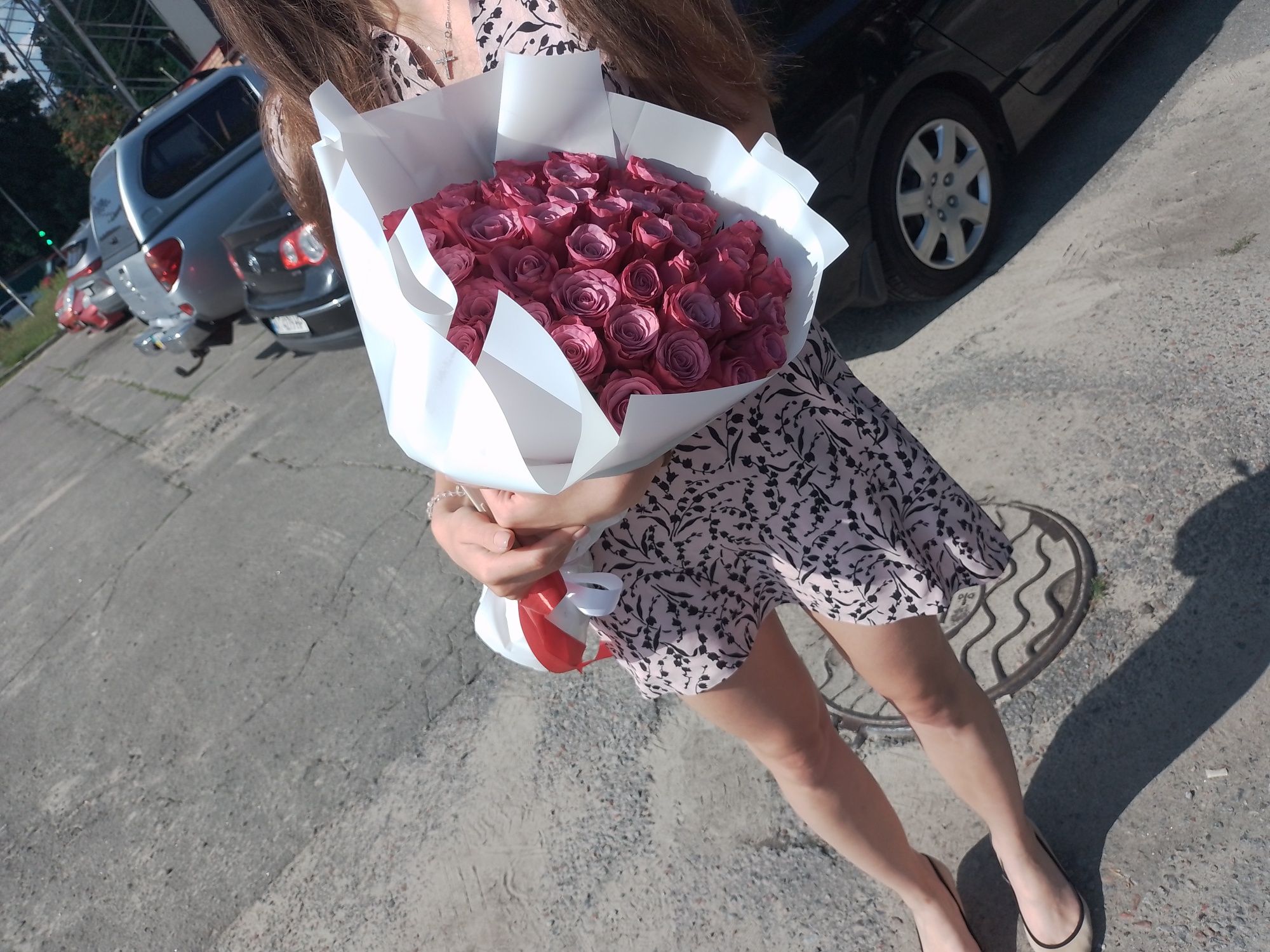 Букет 101 троянда (70см.) • Доставка квітів Київ, Юрьївка та Київ •
