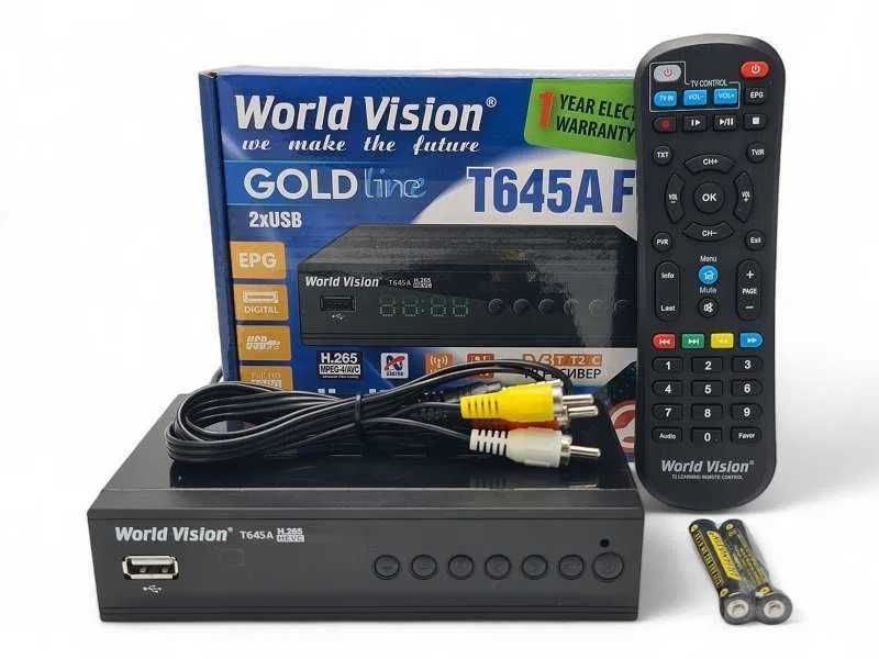 Тюнер Т2 World Vision T645A FM Ресивер Т2 World Vision T2 в наличии