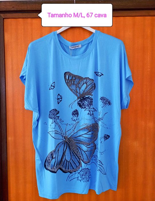 T-shirts com vários padrões