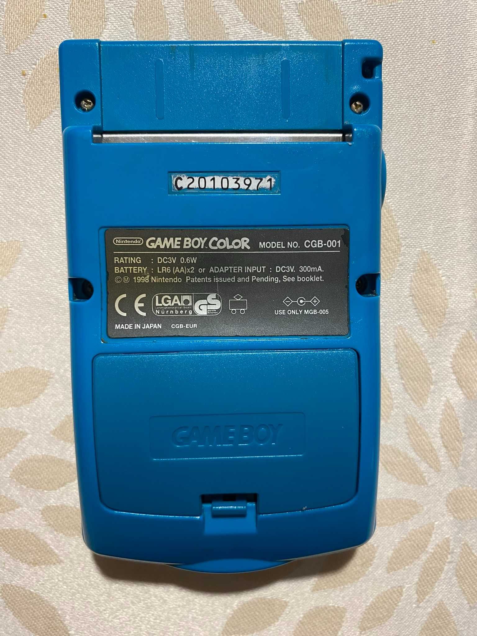 Gameboy Color Azul Petróleo + jogos