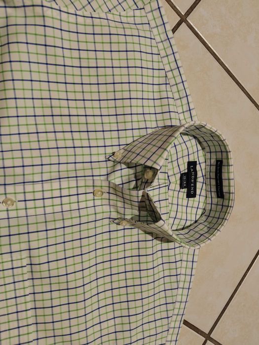 LANDS END USA - NOWA! z LOGO Markowa Koszula Męska rozmiar M