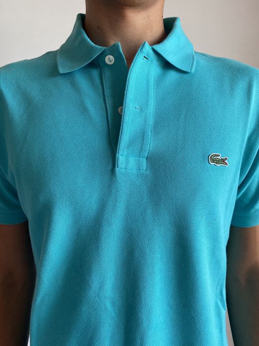 Polo Lacoste azul turquesa