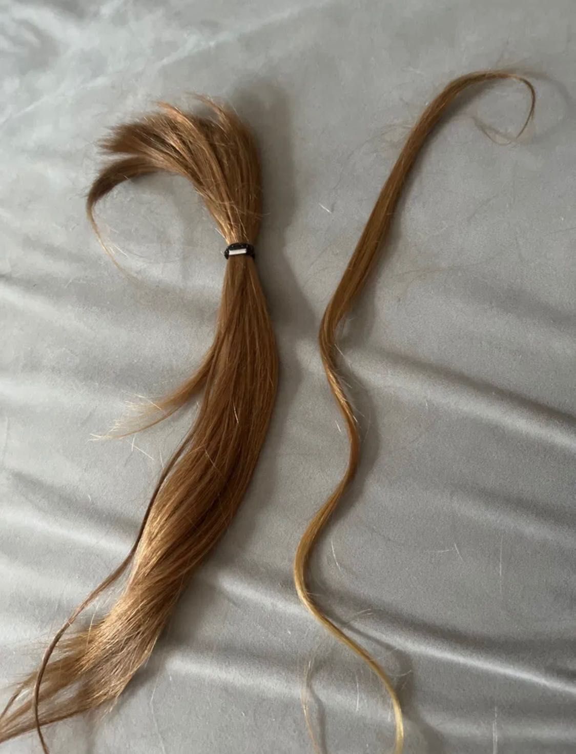 Włosy słowiańskie dziewicze blond  40 cm 170 pasemek