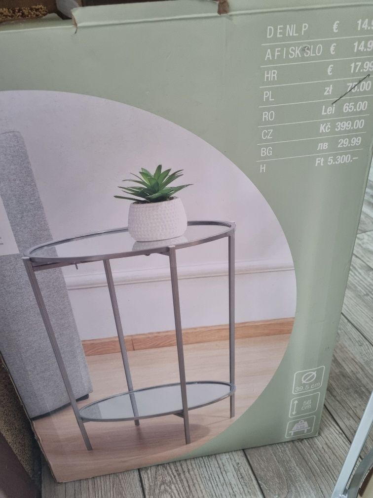 Nowy stolik okrągły lustro