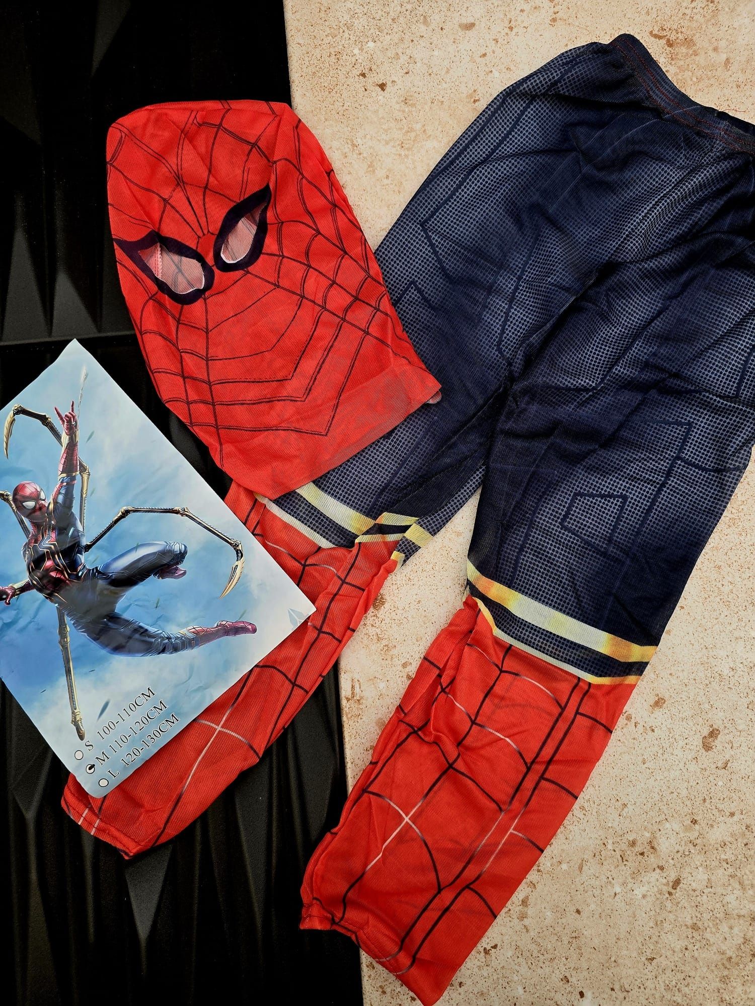 Ekstra strój przebranie dla dzieci Iron Spider-Man rozmiar S nowy