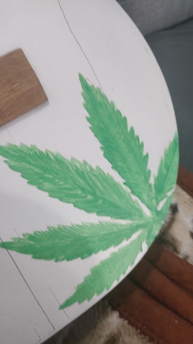 Gitara unikat prezent ręczna robota marihuana