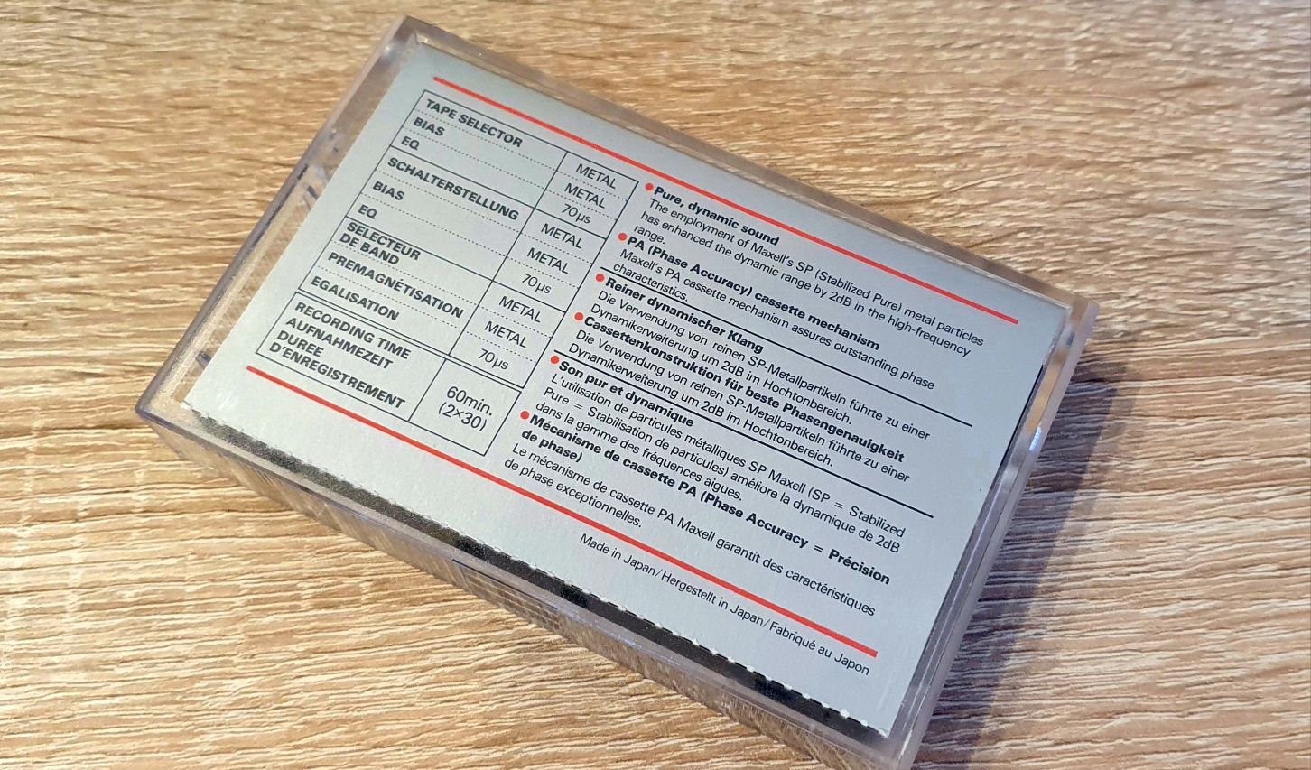 Kaseta magnetofonowa Maxell MX Metal 60