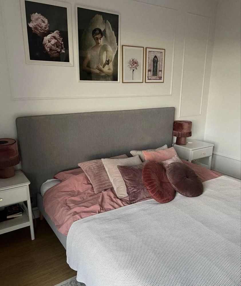 Łóżko 180x200 Berke Slim eleganckie (rama i stelaż)