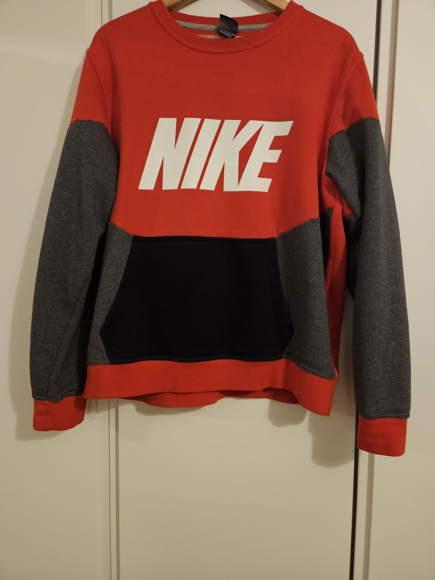 Bluza męska Nike Czerwono Czarna Kangurek