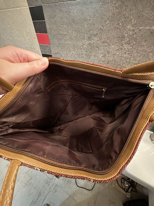 Torebk shopper vintage gobelinowa