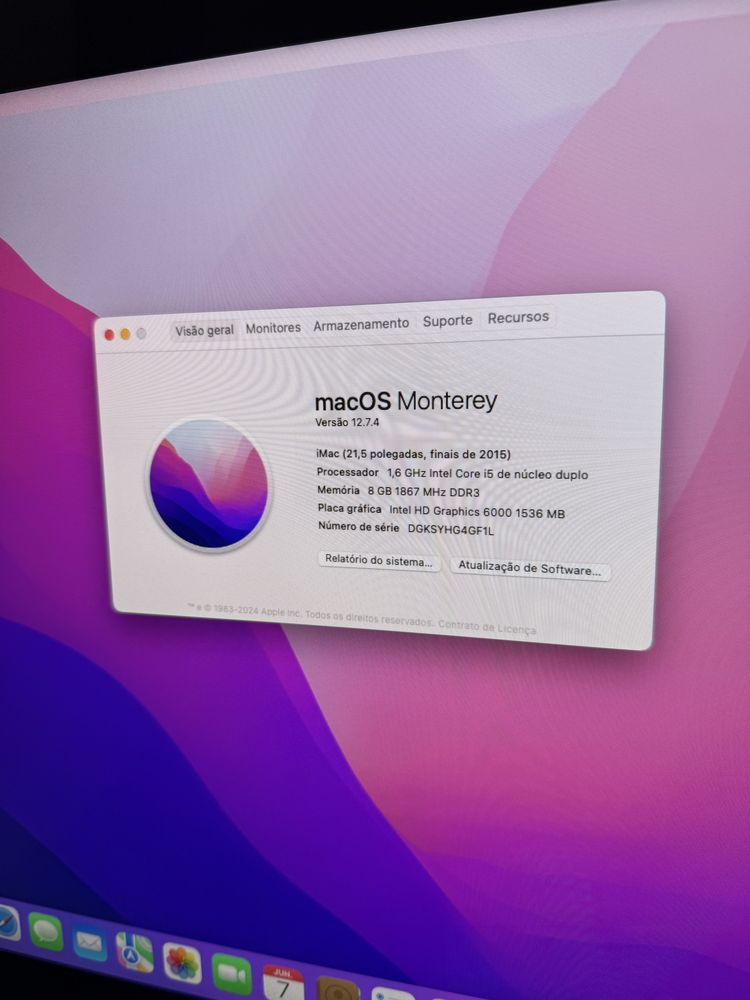 iMac 21.3” 2015 SSD 256GB