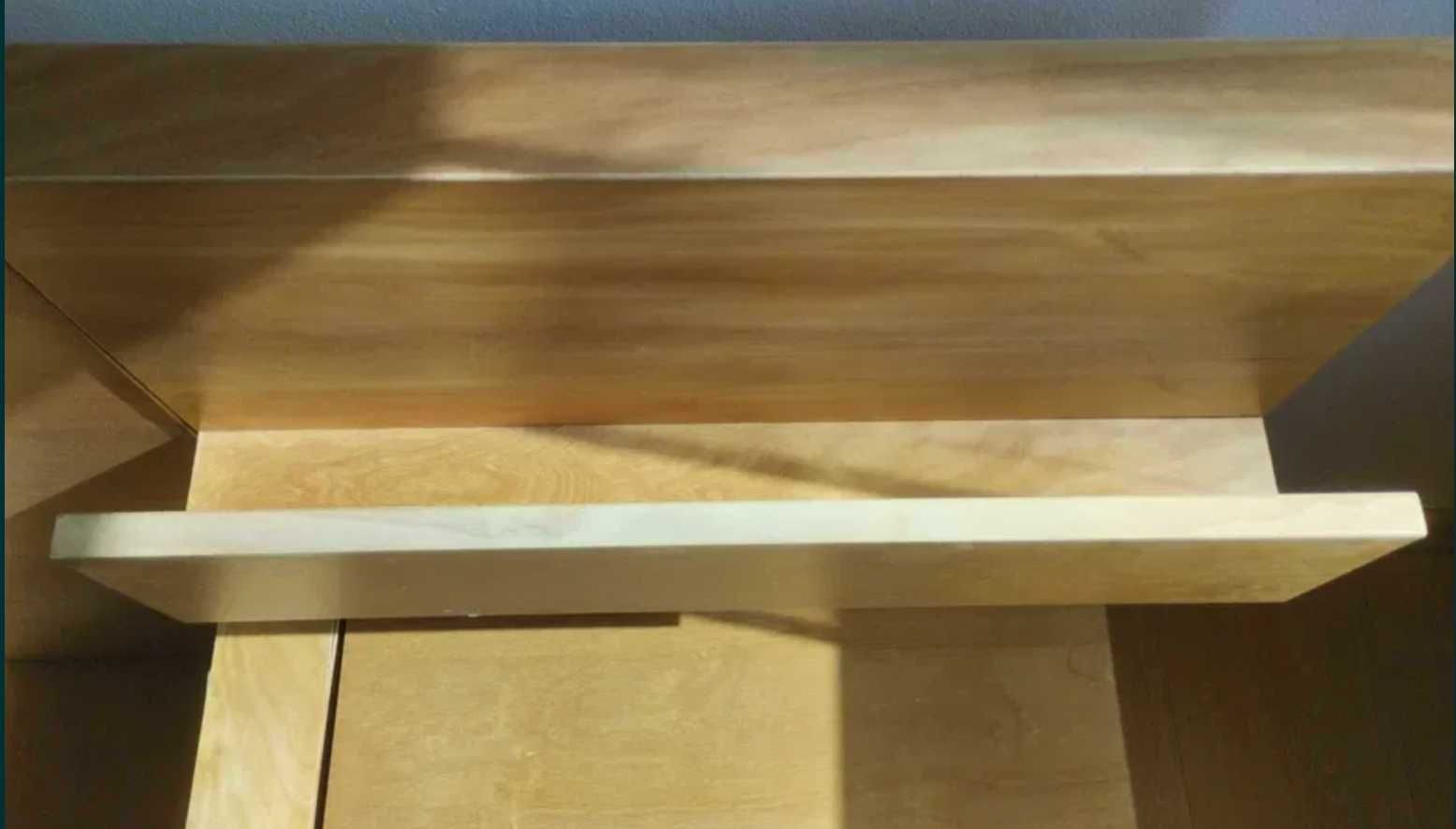 Cama de Casal de Madeira + Mesa de cabeceira
