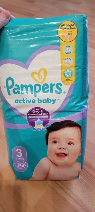 Підгузки Pampers active baby 3