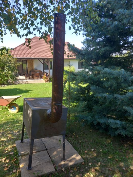 Piec koza kominek na budowę, warsztat