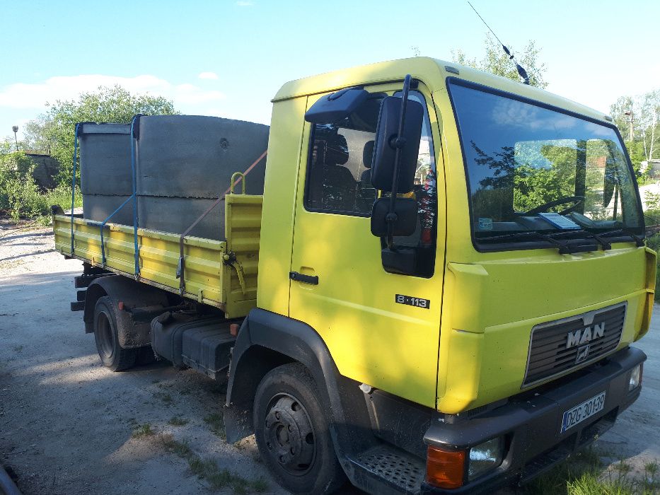 Transport Wywrotka Piasek Żwir Kamień Ziemia Beton Koparka Granit Grys