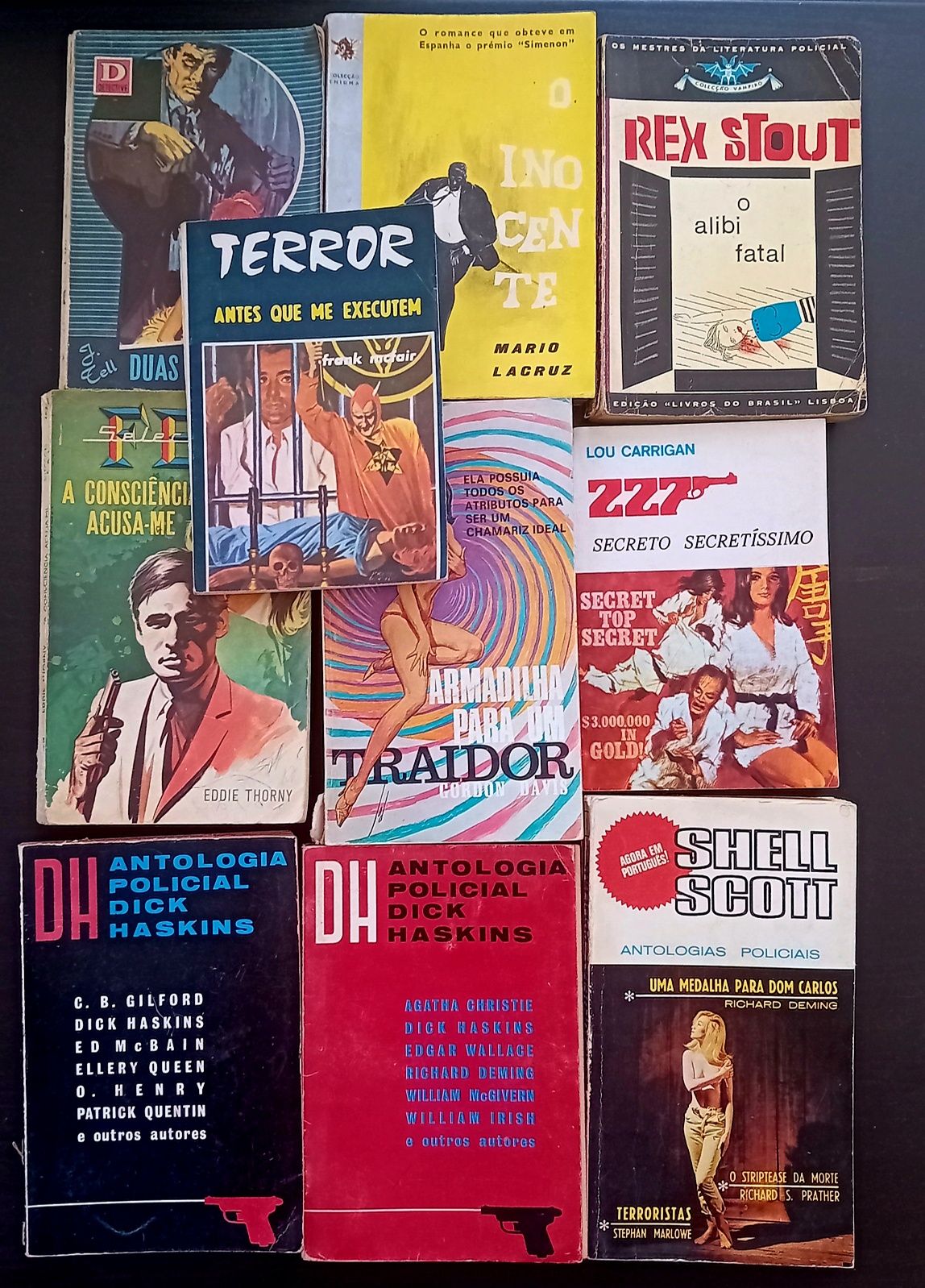 Lote de 10 livros policiais (oferta dos portes)
