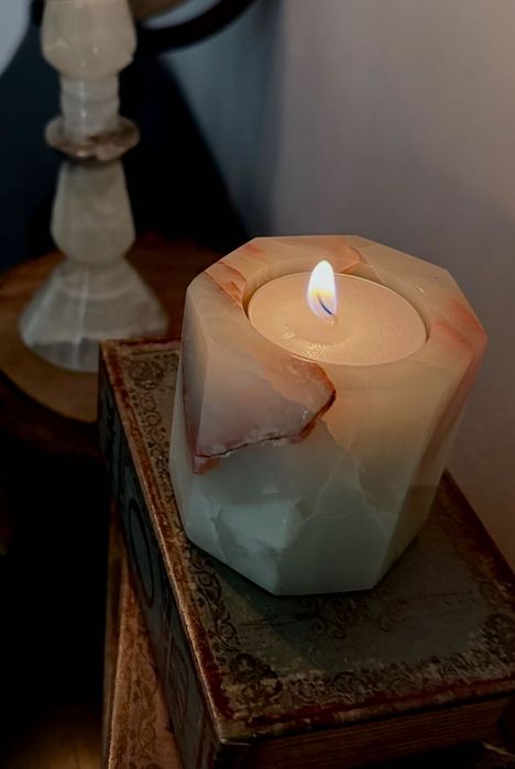 Підсвічники з натурального каменю Мексика