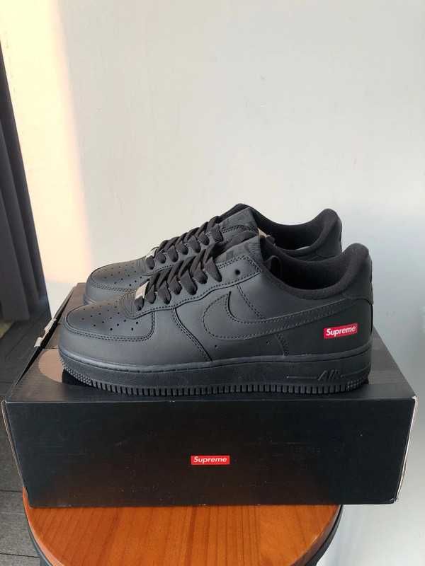 Nowe_Nike_AirForce1Low_SupremeBlack_Obuwie sportowe Rozmiar.43