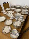 Duży zestaw porcelany Chodzież serwis obiadowo-kawowy