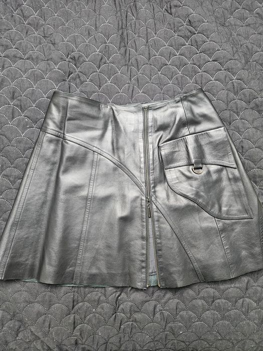 Spódnica że skóry naturalnej