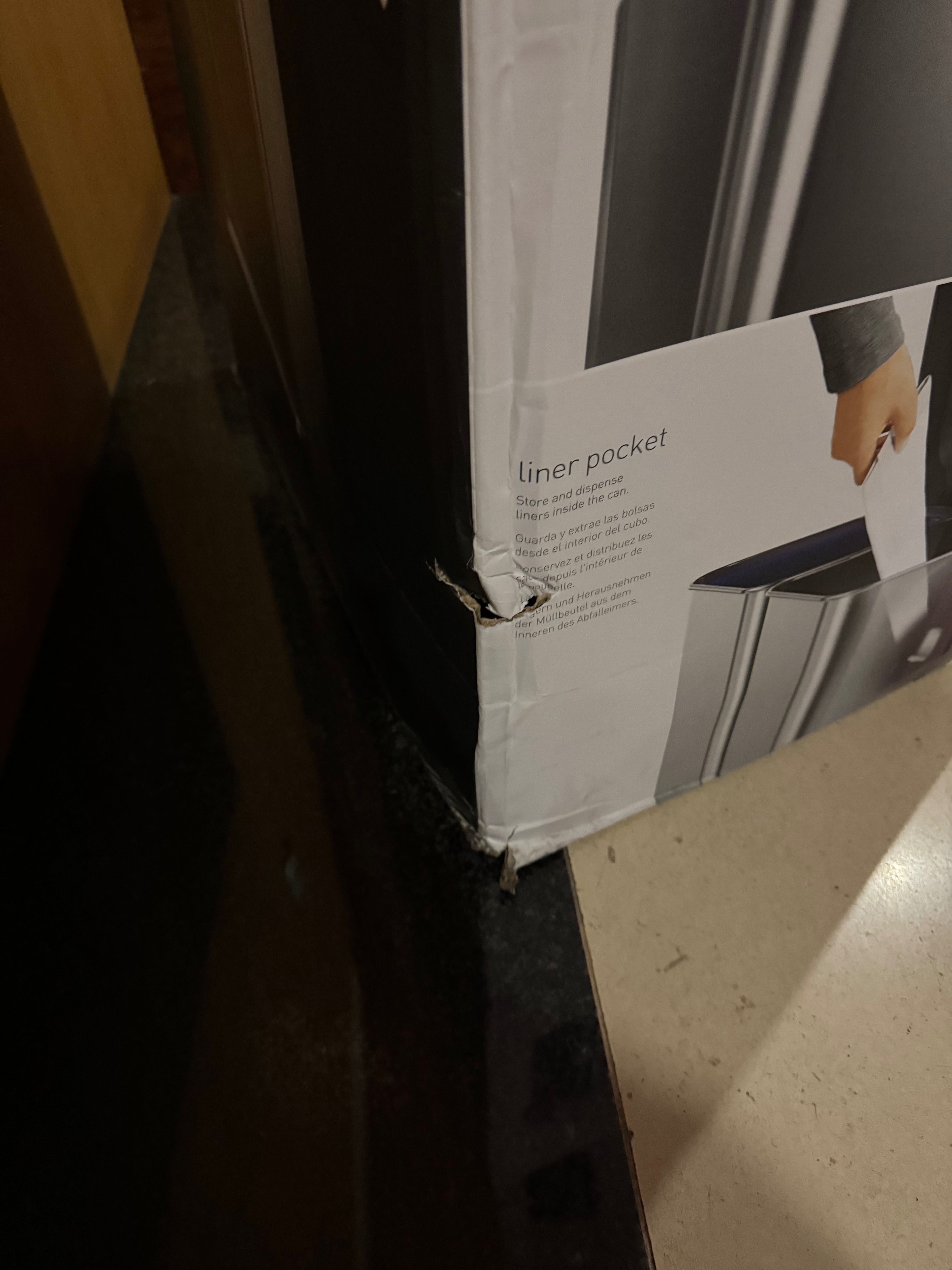 Balde 2 compartimentos SIMPLEHUMAN inox polido
