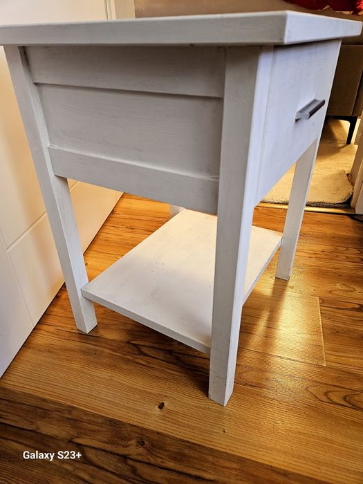 szafka nocna bielona (drewno)