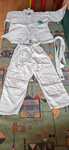 Kimono komplet OUTSHOCK Judo 350 wzrost 130cm 8-9 lat biały pas adidas