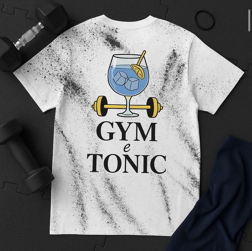 T-shirt ginásio feitas a mao
