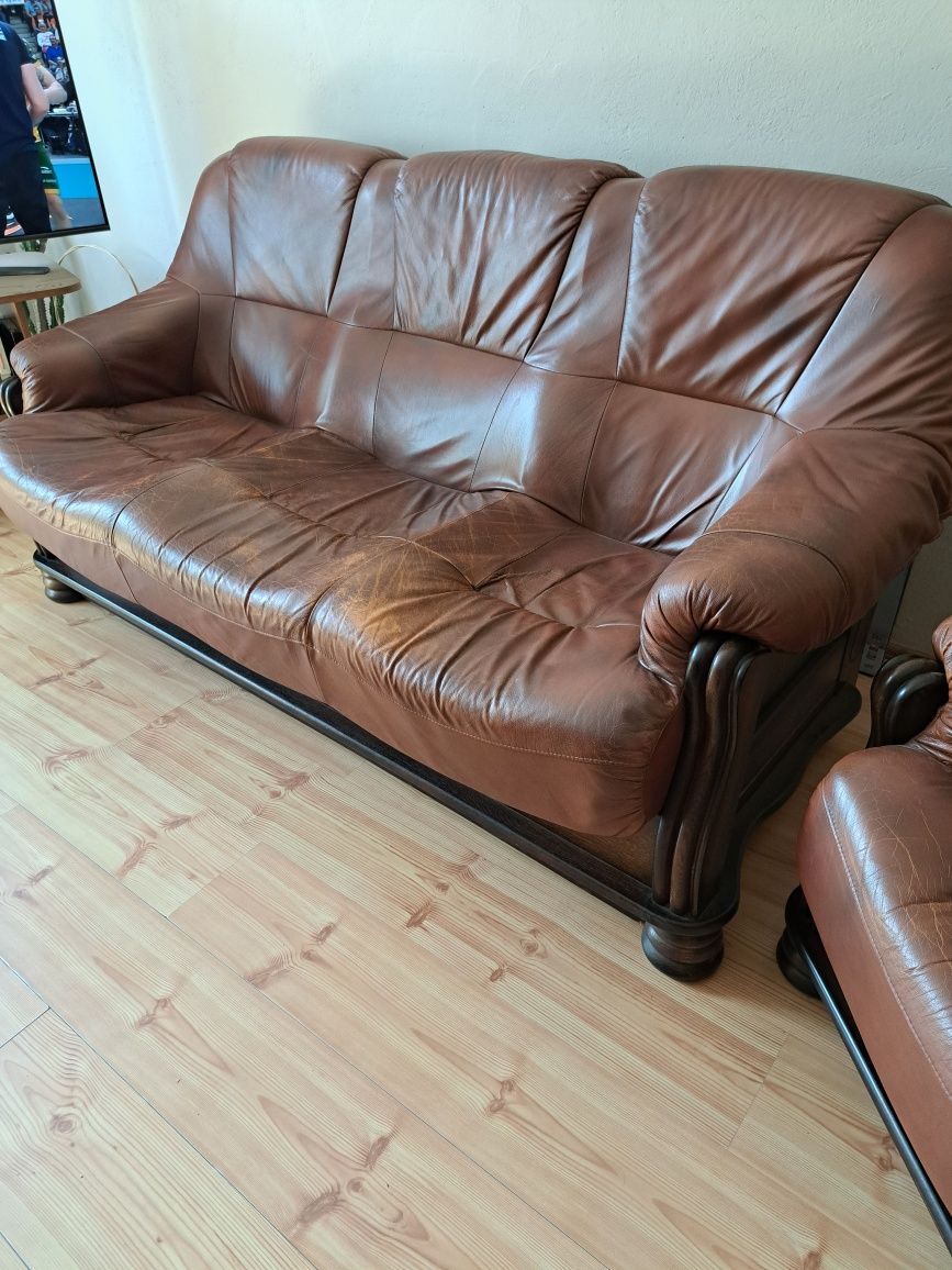 Komplet wypoczynkowy sofa + 2 fotele