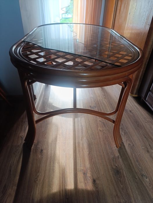 Zestaw ogrodowy ratanowy Calamus Rotan. 6 krzeseł