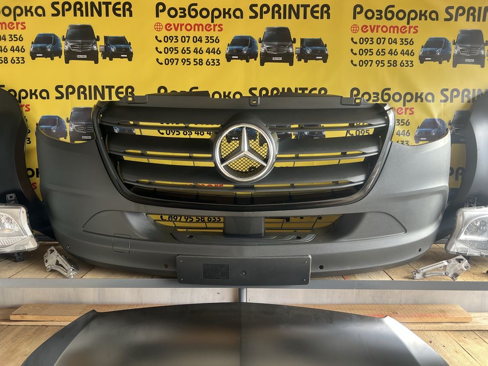 Морда нова комплектна рестайлінг mercedes Sprinter w907 w910 2018-2025