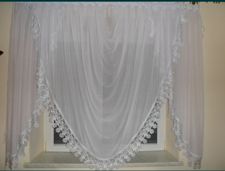 OBNIZKA-150zl na 130zl-DUZA -NOWA- piękna firana woda-160x160x700cm