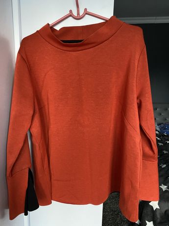 Czerwona pomarańczowa bluza oversize lindex