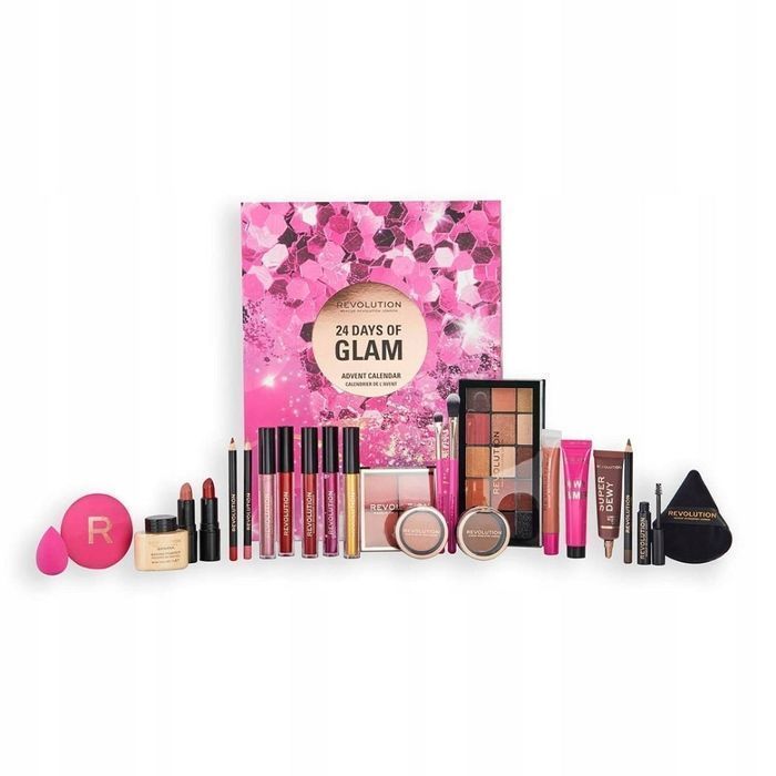 Makeup Revolution 24 Days Of Glam Kalendarz Adwentowy 24Szt (P1)