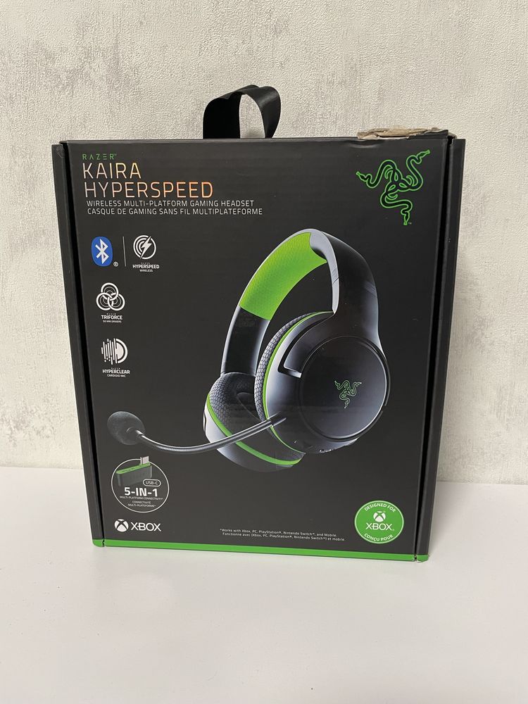 Навушники бездротові razer kaira 5in1 hyperspeed Xbox PC Mobile