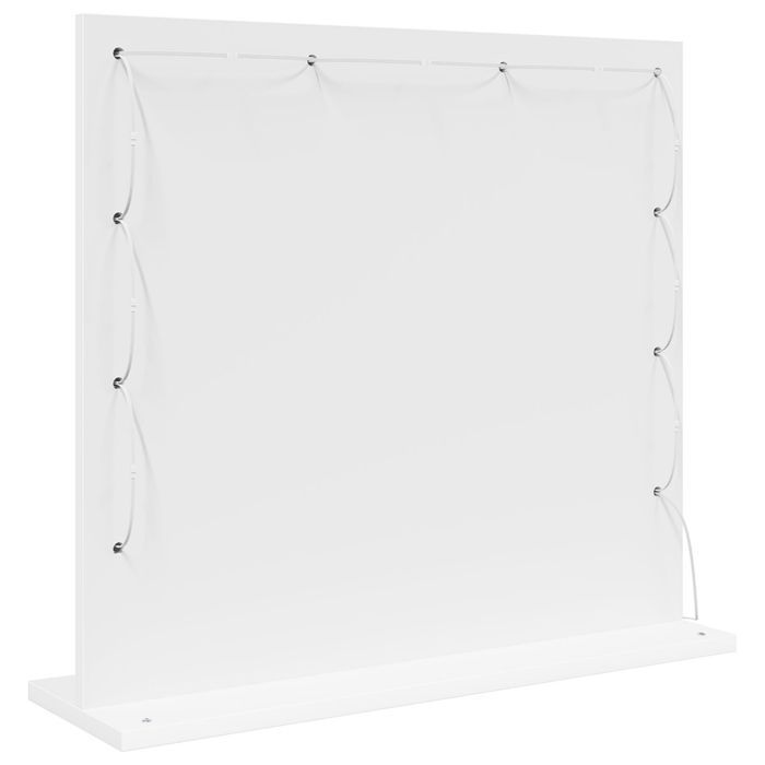 vidaXL Lustro toaletowe z oświetleniem LED białe 60x55x18 cm