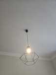 Lampa sufitowa metalowe czarna
