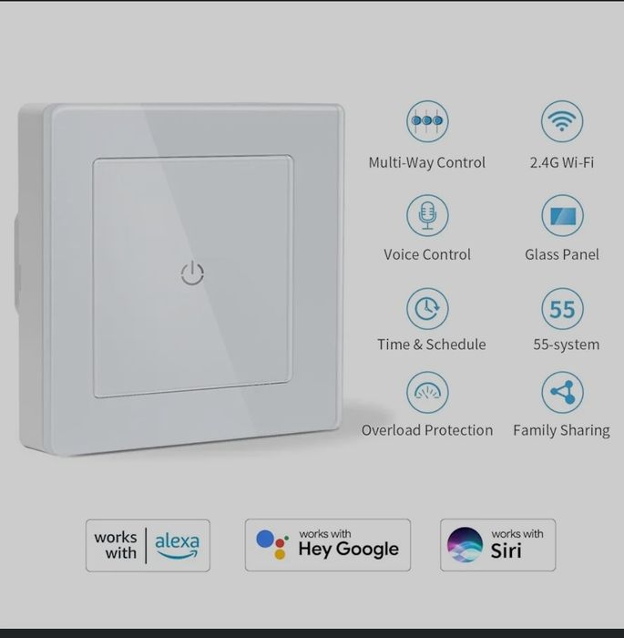 inteligentny włącznik światła currysmarter wi-fi 4sztuki