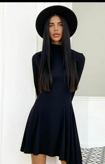 Маленьке чорне плаття,нове, розмір С,трикотаж рубчик