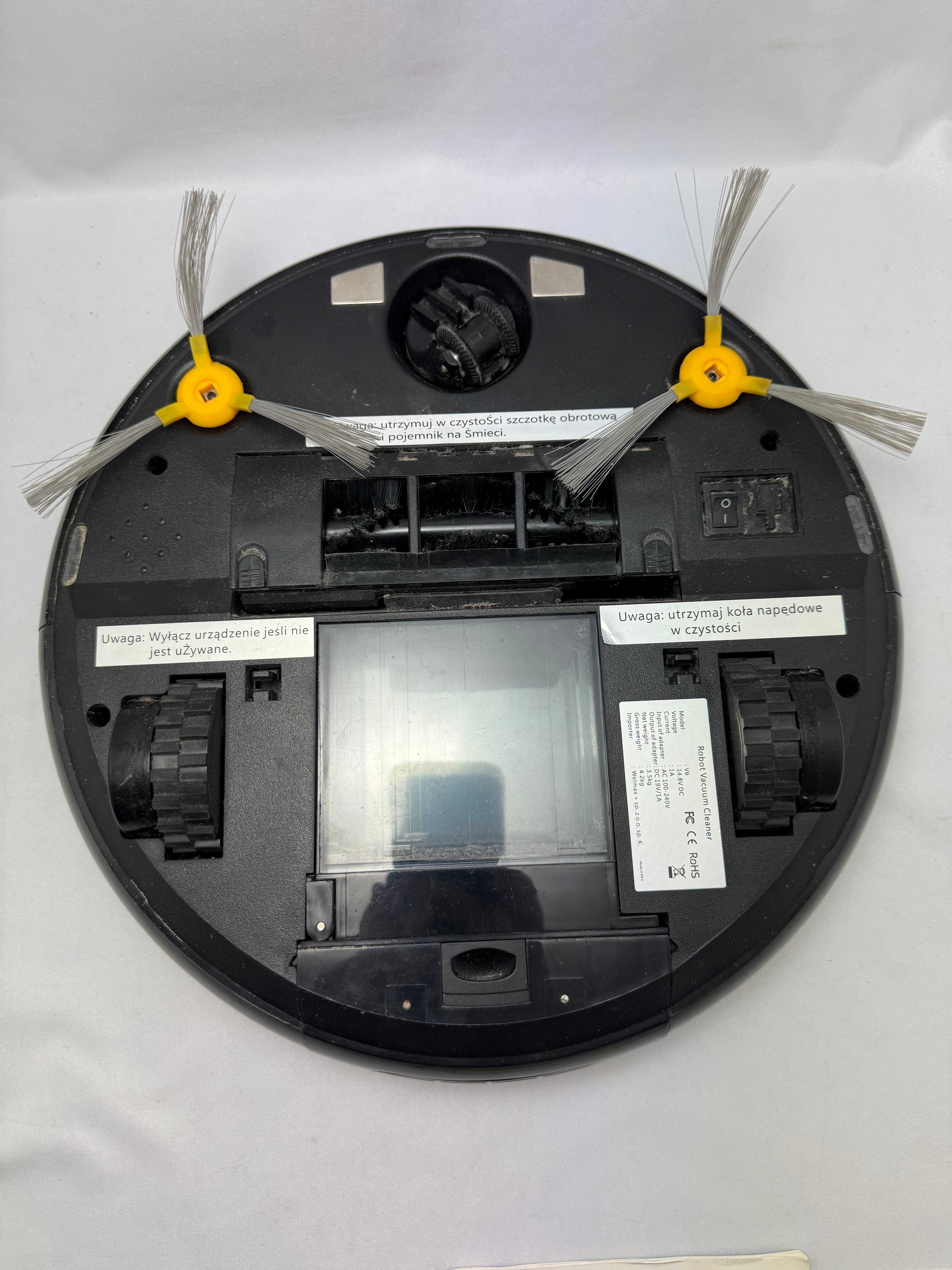 Robot Sprzątający WELMAX V6 + Stacja Ładująca, Pilot
