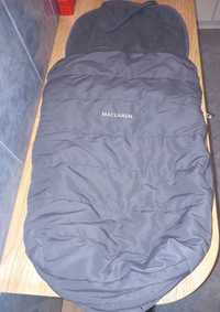 Śpiworek Maclaren do wózka spacerowego. Szary polar. 90 cm