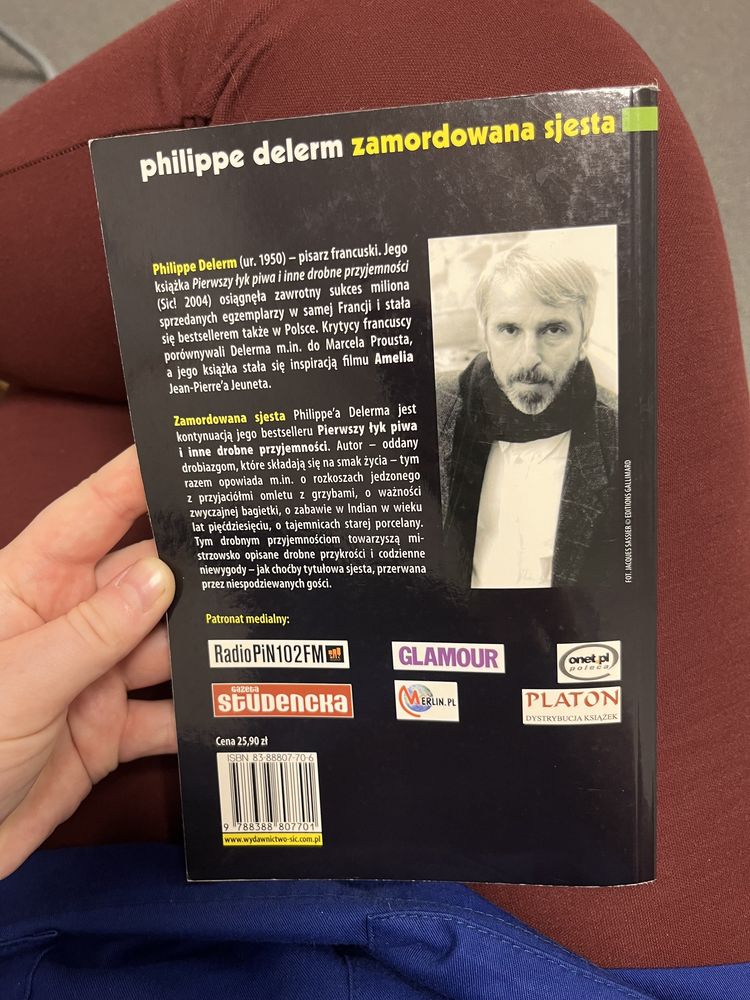 Sprzedam ksiazke Philippe Delerm „Zamordowana sjesta”