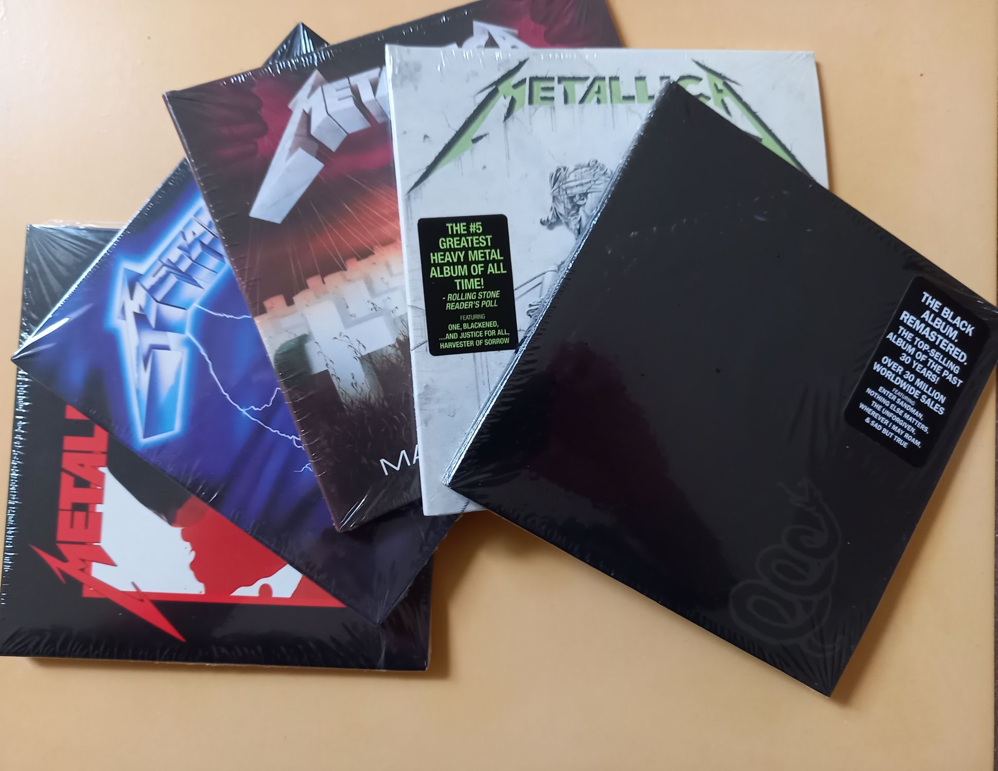 Komplet pięciu pierwszych płyt zespołu Metallica (CD)