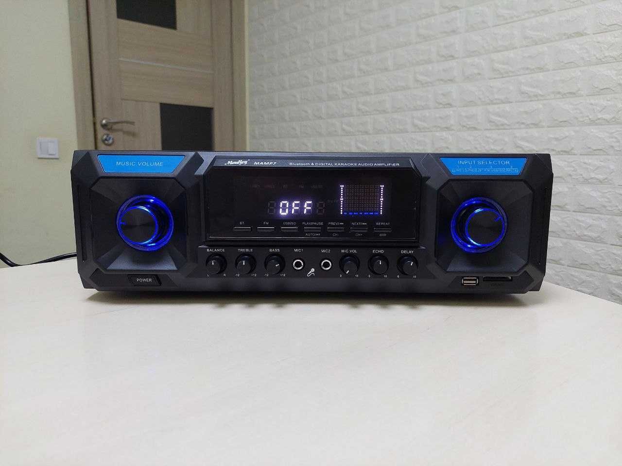 Ресивер/підсилювач MoyKey MAMP7 330W BT5.0 USB SD AUX (повний компл.)