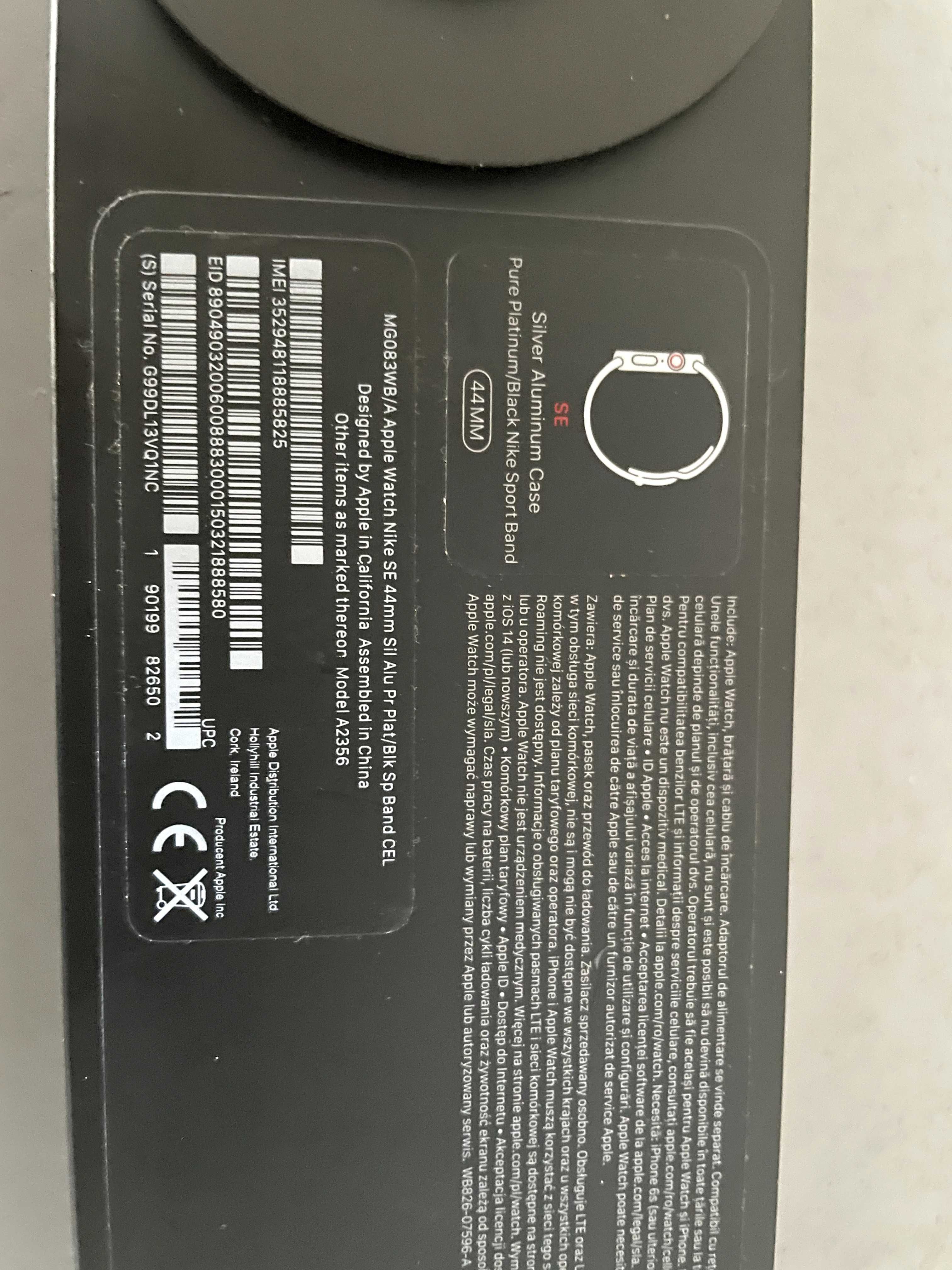 Apple Watch Nike SE 44mm LTE (Cellular) + Bogaty Zestaw Pasków!