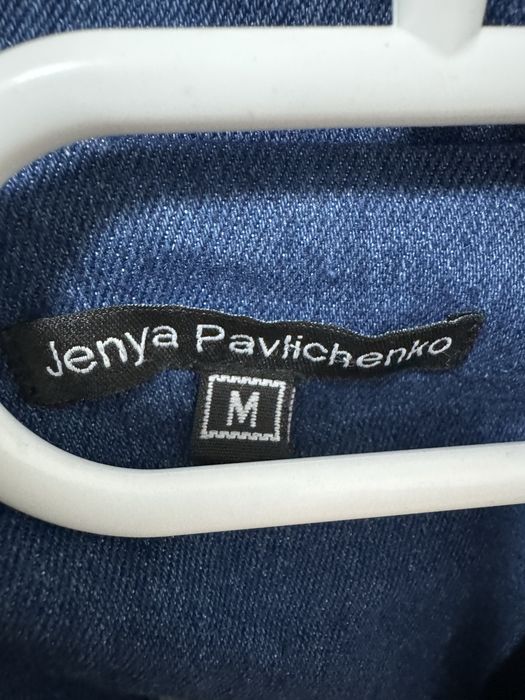 Дизайнерский джинсовый удлиненный жилет (XS-M)